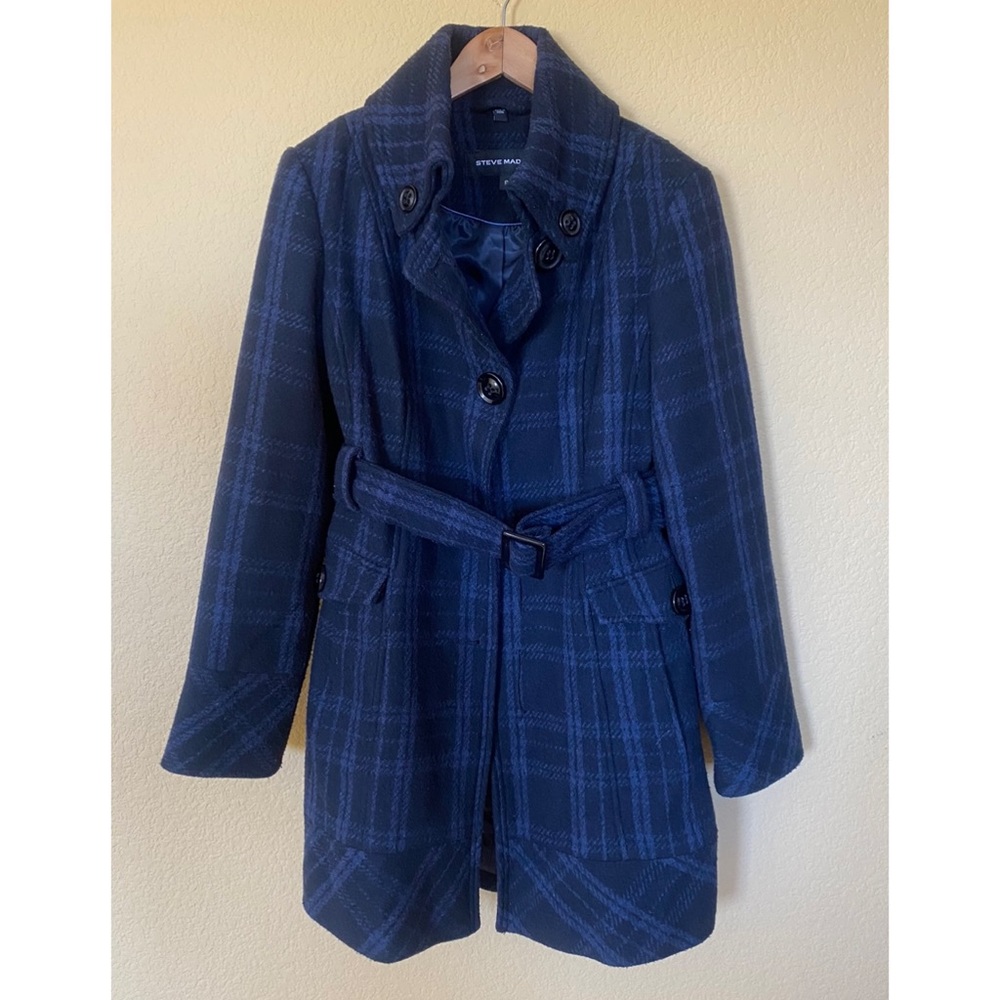 Steve Madden Navy Pea Coat | Women’s Size Small